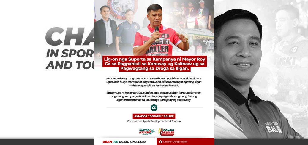 Strengthening Support for Mayor Roy Ga's Campaign to Restore Peace and Order and Eliminate Drugs in Iligan – Councilor Dongki Baller