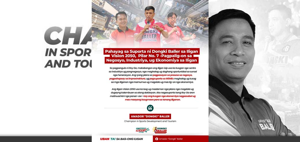 Councilor Dongki Baller: Supporting Iligan Vision 2050 – Strengthening Business, Industry, and Economic Growth
